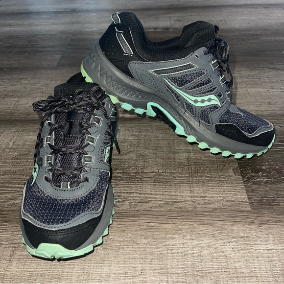 Saucony Shoes - Saucony Women's Black and Mint Athletic Shoes